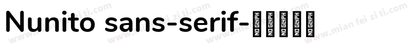 Nunito sans-serif字体转换